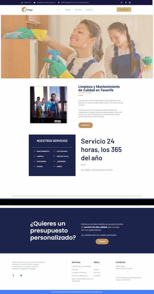 web clauhome services